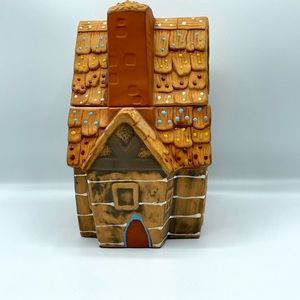 Japanese house design cookie jar